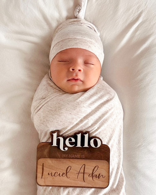 Babe Announcement Name Tag 