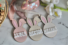 Load image into Gallery viewer, Bunny Ears Acrylic Basket Tag
