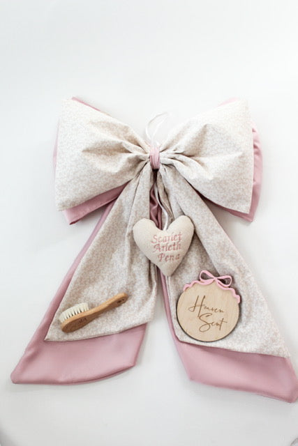 Hospital Door Baby Double Bow l Rush my order