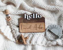 Load image into Gallery viewer, Babe Announcement Name Tag &quot;Hello My Name Is..&quot;
