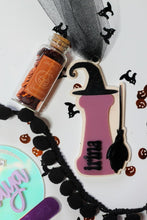 Load image into Gallery viewer, Wicked Witch Personalized Letter Halloween Basket Tag
