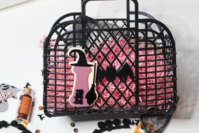 Wicked Witch Personalized Letter Halloween Basket Tag