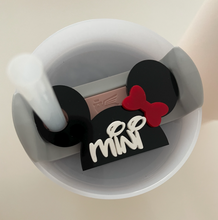 Load image into Gallery viewer, Personalized Tumbler Tag Mouse Ears
