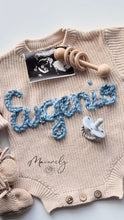 Load image into Gallery viewer, Knitted Hand Embroidered Baby Romper
