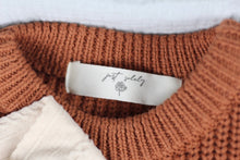 Load image into Gallery viewer, Babe Chunky Knit Sweater Personalized Embroidered Name
